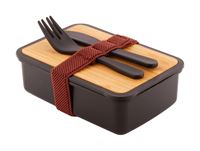 PORTA PRANZO RICICLATO CON TAPPO IN BAMBOO